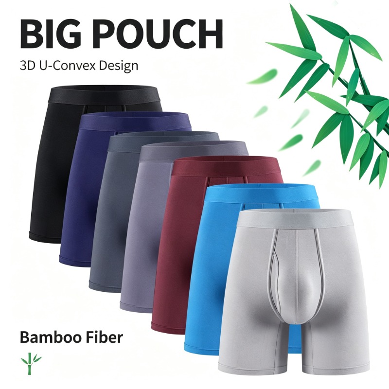 Bamboo Fiber Trunk - 남성 대나무 섬유 사각 팬티 통기성