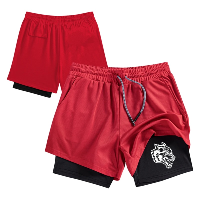 스트리트웨어 남성용 이중 레이어 반바지 캐주얼 러닝 퀵 - Compression Shorts Athletes 리뷰 및 가격