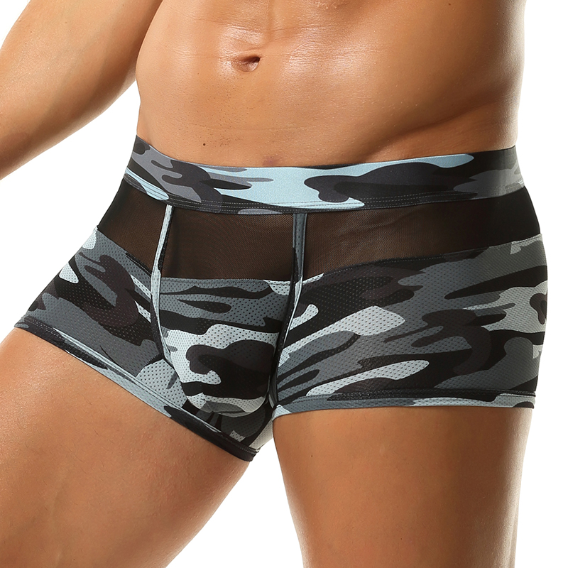 카모플라주 복서 팬츠 남성용 폴리에스터 메쉬 패널 통기 - Mesh Sport Boxer 리뷰 및 가격