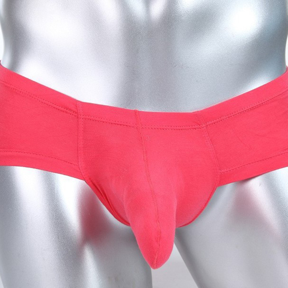 패셔너블한 남성용 브리프스 오렌지 통기성 좋은 브랜드  - Pouch Boxer Pouch 리뷰 및 가격