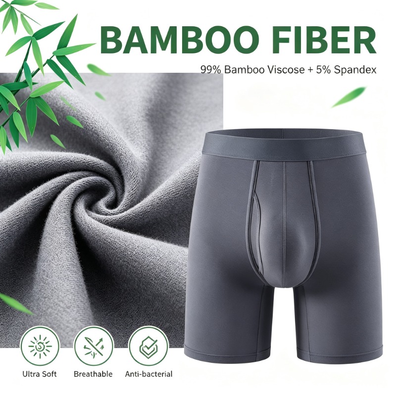 남성 대나무 섬유 사각 팬티 통기성 속옷 남성용 파우치 - Bamboo Fiber Trunk 리뷰 및 가격
